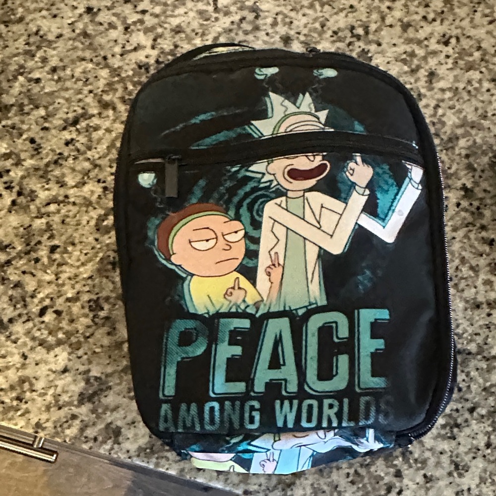 Black Cartoon Character Backpack